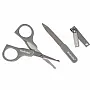 KIT MANICURE COM ESTOJO CINZA - KABABY