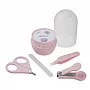 KIT MANICURE COM ESTOJO ROSA - CLINGO