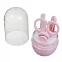 KIT MANICURE COM ESTOJO ROSA - CLINGO