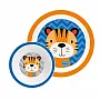 KIT PRATO E TIGELA INFANTIL TIGRE - CLINGO
