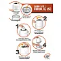 LIXEIRA 3 EM 1 ANTIODOR ANTIBACTERIANA ANTIVIRAL PRETA -  FEPLAST