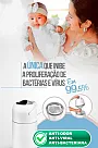 LIXEIRA 3 EM 1 ANTIODOR ANTIBACTERIANA ANTIVIRAL ROSA - FEPLAST