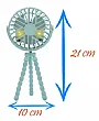 MINI VENTILADOR PARA BERO E CARRINHO AZUL -  BUBA