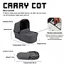 MOISS CARRY COT ASPHALT LINHA  DIAMOND - ABC DESIGN