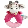 PELCIA CHOCALHO OVAL VAQUINHA GELLY ROSA - CLINGO