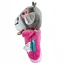 PELCIA CHOCALHO OVAL VAQUINHA GELLY ROSA - CLINGO