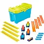 PISTA HOT WHEELS TRACK BUILDER UNLIMITED KIT CAIXA DE VELOCIDADE AZUL - MATTEL