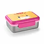 POTE BENTO BOX AO INOX HOT & COLD ROSA GIRAFA BB1093 - FISHER PRICE