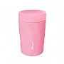 POTE TRMICO COM COLHER 420ML ROSA - CLINGO