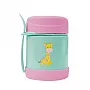 POTE TRMICO COM TALHER ANIMAL FUN GIRAFA 320ML - BUBA