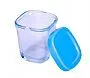 POTES DE VIDRO 150ML PARA ARMAZENAMENTO DE LEITE MATERNO AZUL - CLINGO
