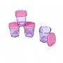 POTES DE VIDRO 150ML PARA ARMAZENAMENTO DE LEITE MATERNO ROSA - CLINGO