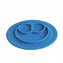 PRATINHO DE SILICONE AZUL - TURMINHA GUAR BABY