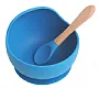PRATINHO DE SILICONE BOWL AZUL - TURMINHA GUAR BABY