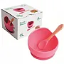 PRATINHO DE SILICONE BOWL ROSA - TURMINHA GUAR BABY