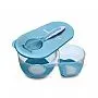 PRATO FUNDO COM DIVISRIAS E COLHER AZUL - MULTILASER - MULTIKIDS