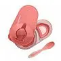 PRATO FUNDO COM DIVISRIAS E COLHER ROSA - MULTILASER - MULTIKIDS