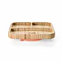 PRATO QUADRADO COM DIVISRIAS E VENTOSA ROSA BAMBU - FISHER PRICE