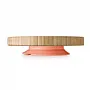 PRATO REDONDO COM DIVISRIAS E VENTOSA ROSA BAMBU - FISHER PRICE