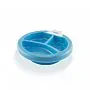 PRATO TRMICO INFANTIL COM SENSOR DE TEMPERATURA DIVISRIAS E VENTOSA AZUL  COMTAC KIDS