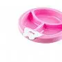 PRATO TRMICO INFANTIL COM SENSOR DE TEMPERATURA DIVISRIAS E VENTOSA ROSA  COMTAC KIDS