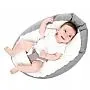 PUFF NINHO CINZA COM BEGE - BABY PIL