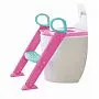 REDUTOR ASSENTO SANITRIO COM ESCADINHA ROSA - BABY STYLE