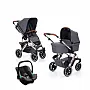 SALSA 4 ASPHALT TRIO (CARRINHO + BEB CONFORTO TULIP + ADAPTADOR + MOISES) - ABC DESIGN