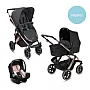 SALSA 4 BUBBLE TRIO (CARRINHO + BEB CONFORTO TULIP + ADAPTADOR + MOISES) - ABC DESIGN