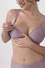 SOUTIEN DE AMAMENTAO COM BOJO TRINGULO MESCLADO PRETO - LOVE SECRET