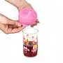 TAMPA DE SILICONE PARA COPOS ROSA - KABABY