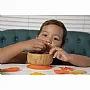 TIGELA DE BAMBU C/ VENTOSA + COLHER INFANTIL LARANJA - AVANCHY