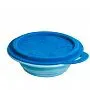 TIGELA DOBRVEL EM SILICONE AZUL 260ML - MARCUS & MARCUS