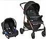 CARRINHO TRAVEL SYSTEM ECCO PRETO COBRE + TOUNRING X - BURIGOTTO
